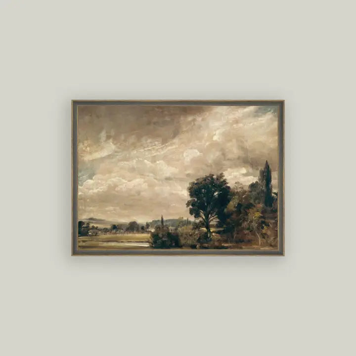 The Fisher's House Framed Antique Art 15x11