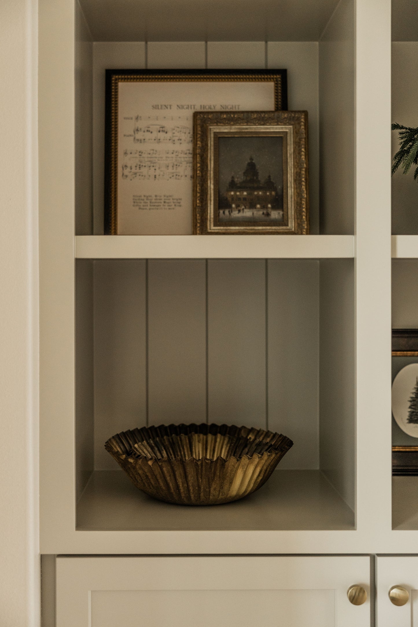 Antique Brass Fluted Bowl Set