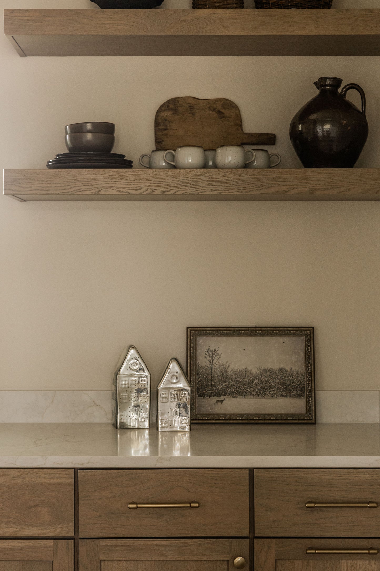 Mercury Glass House Set