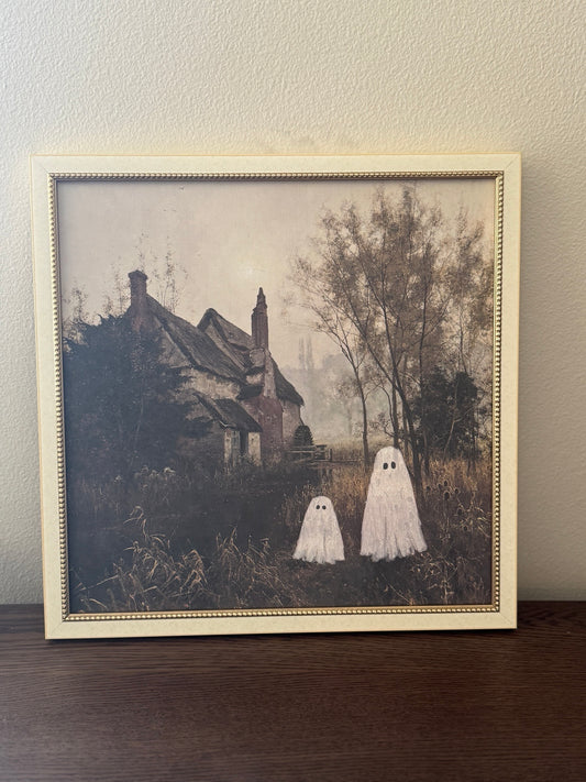 Two Ghosts in Autumn Art - 15 1/2 x 15 1/2
