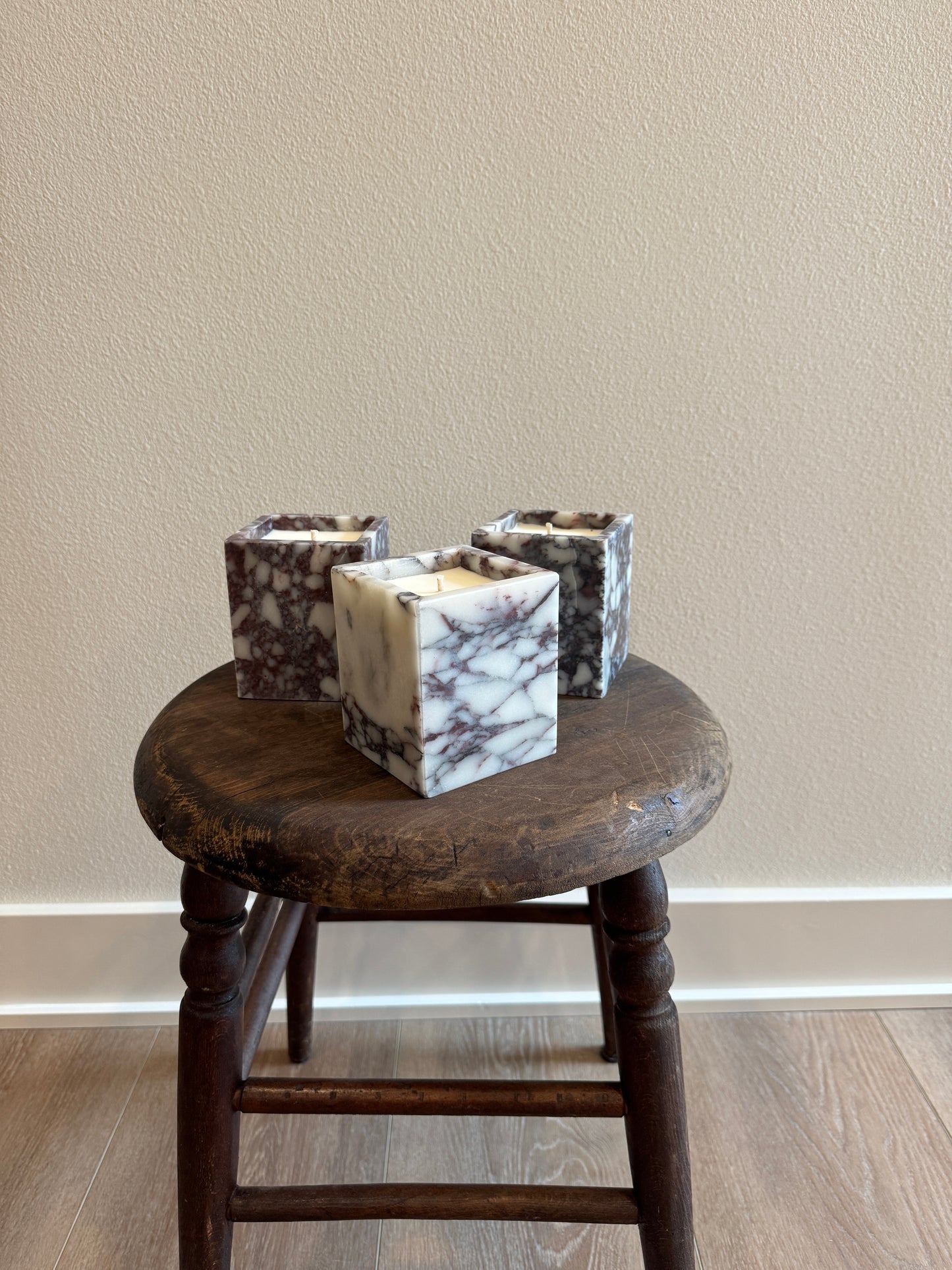 Calacatta Viola Marble Candle