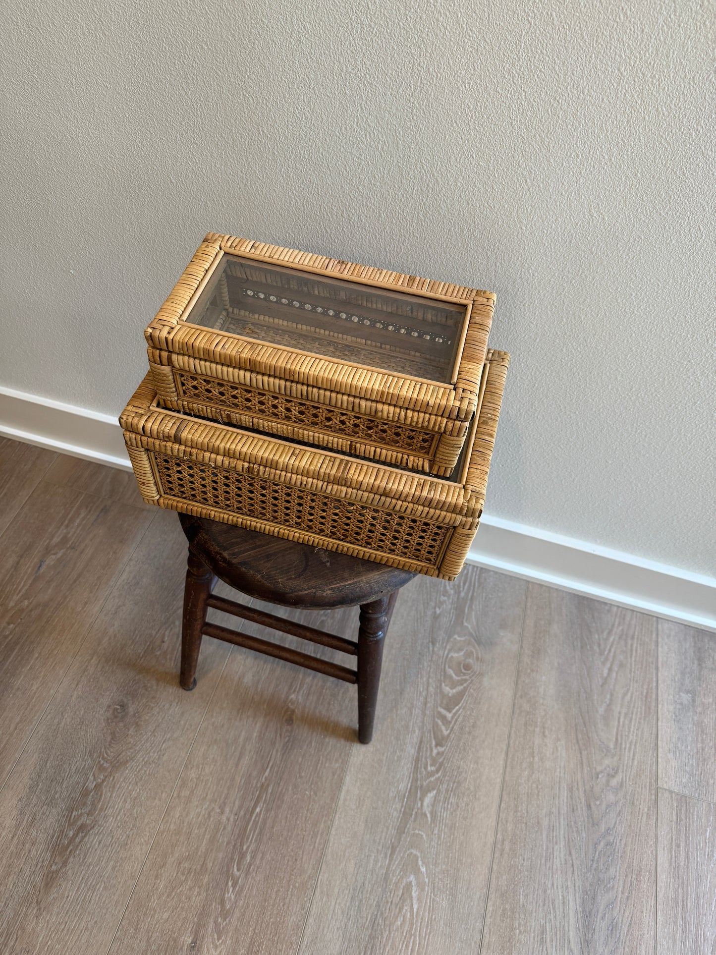 Rattan and Cane Boxes