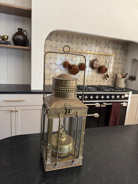 Brass Oil Lamp - Vintage