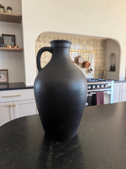 Aged Black Terracotta Vessels