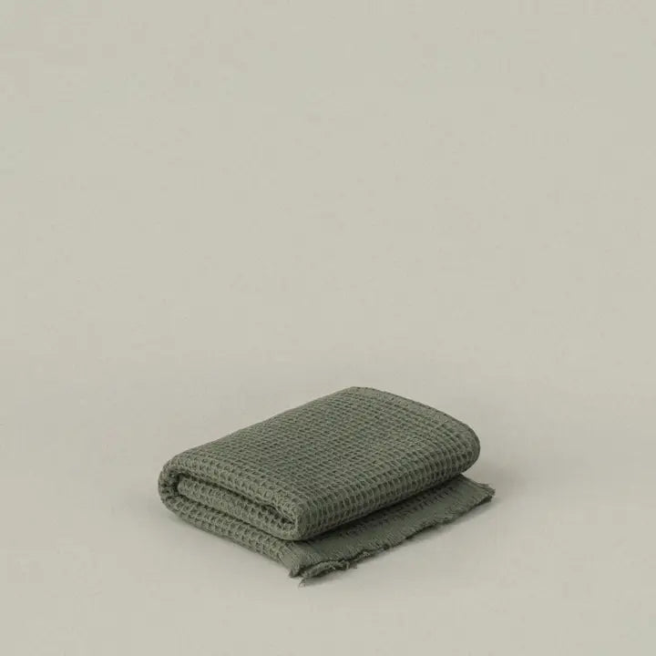Olive Green Waffle Towel