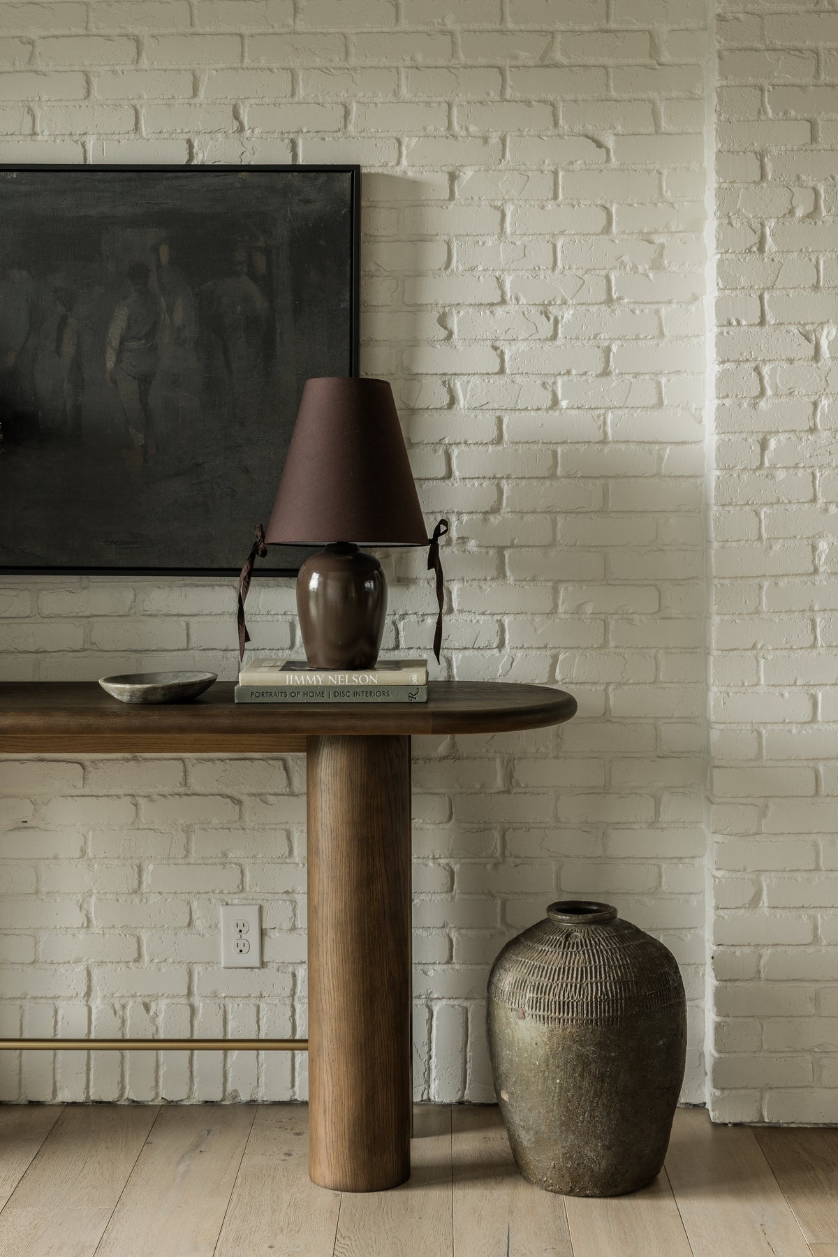 Brooks Oak Console Table