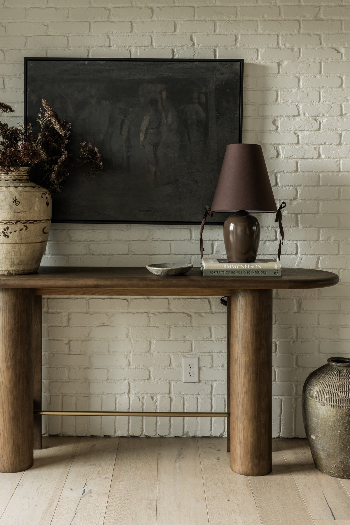 Brooks Oak Console Table
