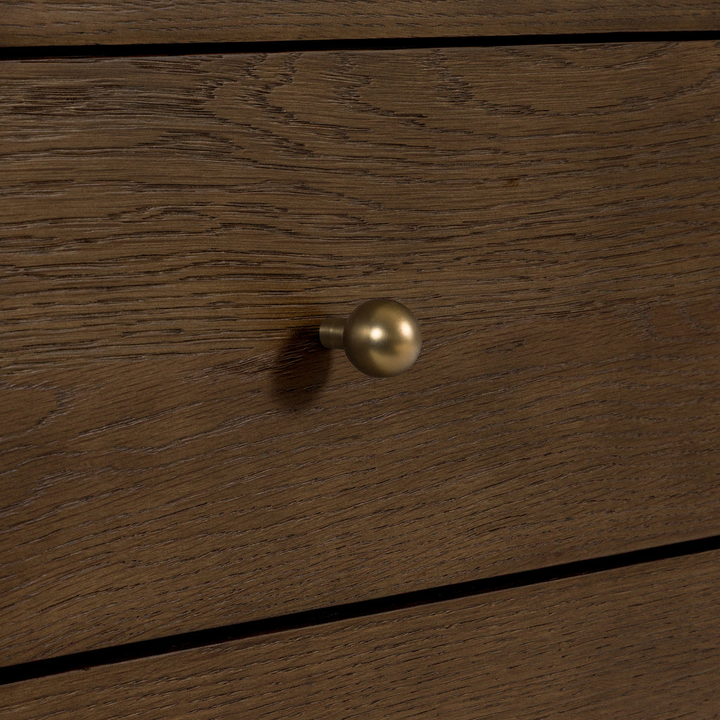 James 4-Drawer Oak Dresser