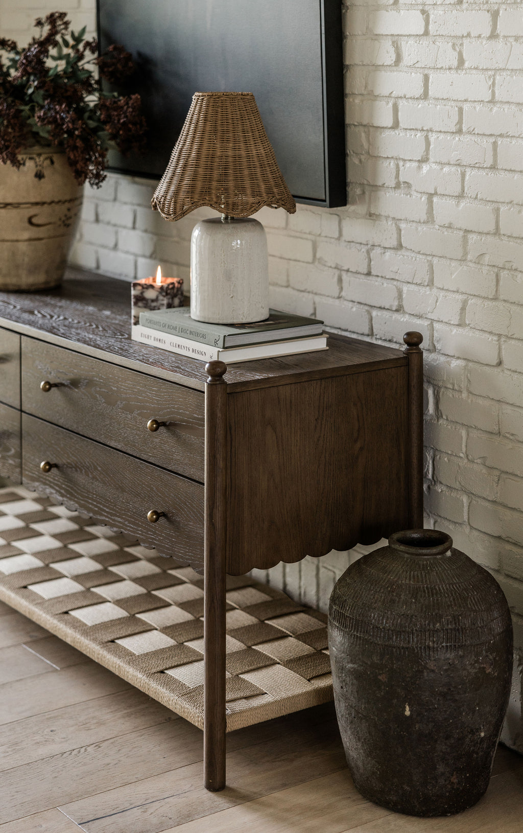 James 4-Drawer Oak Dresser