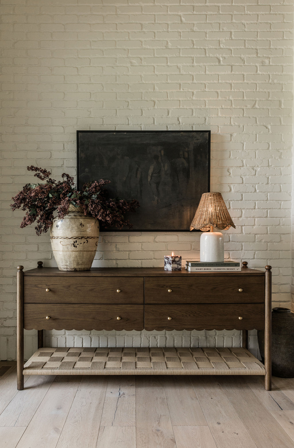 James 4-Drawer Oak Dresser