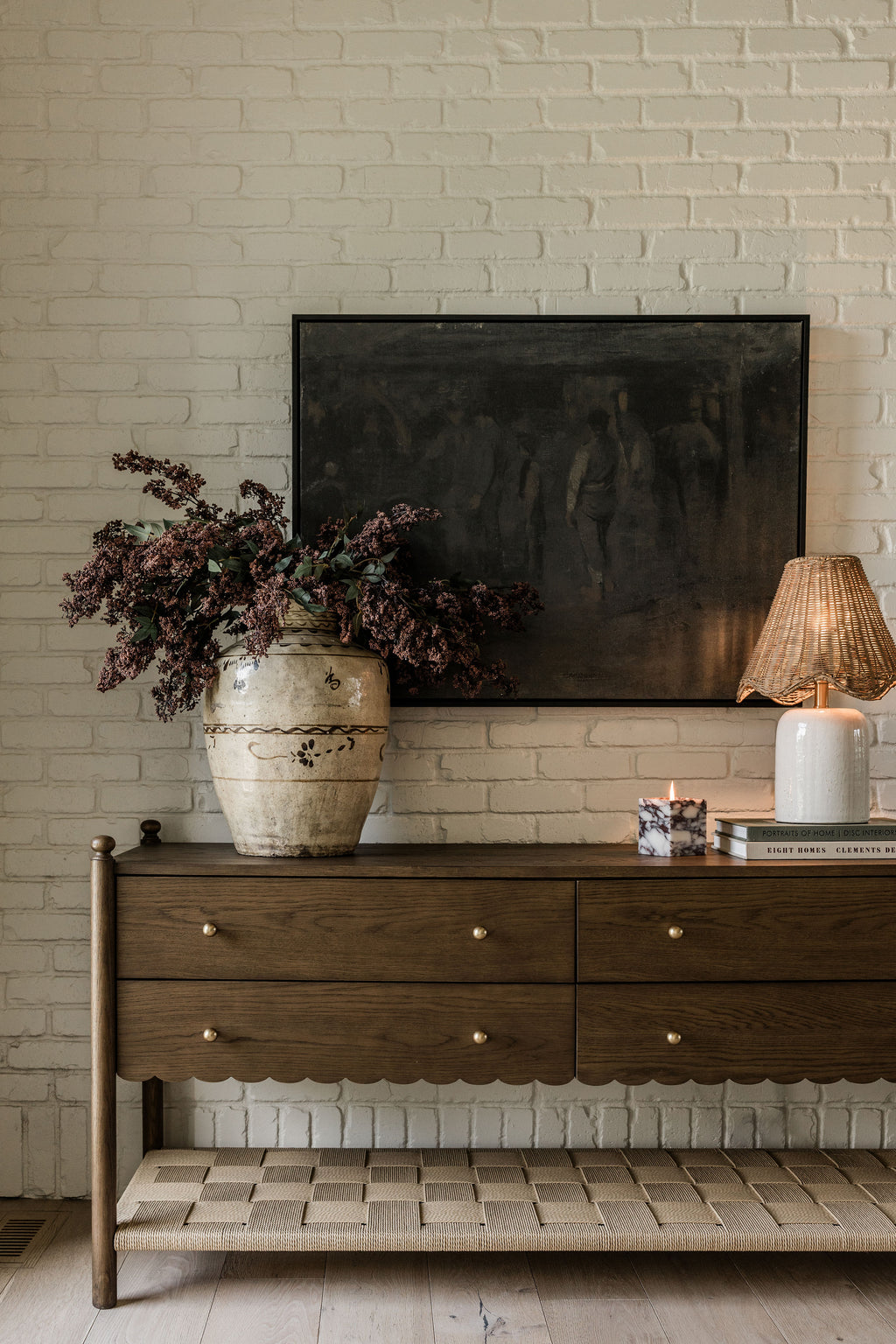 James 4-Drawer Oak Dresser