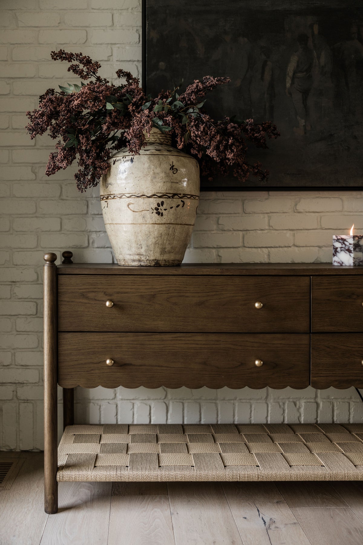 James 4-Drawer Oak Dresser