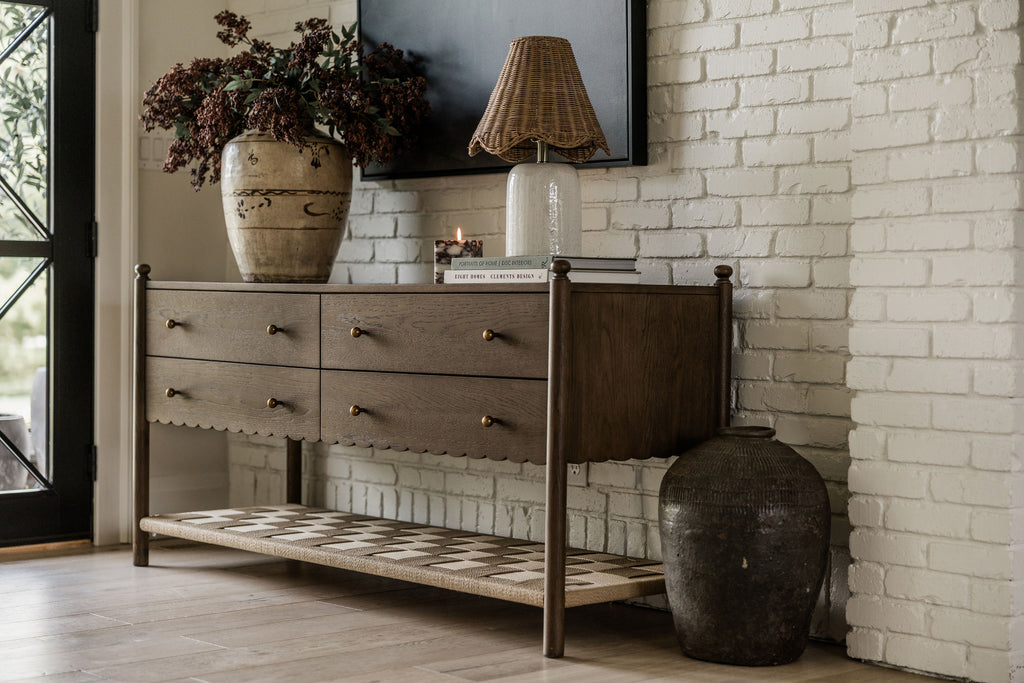 James 4-Drawer Oak Dresser