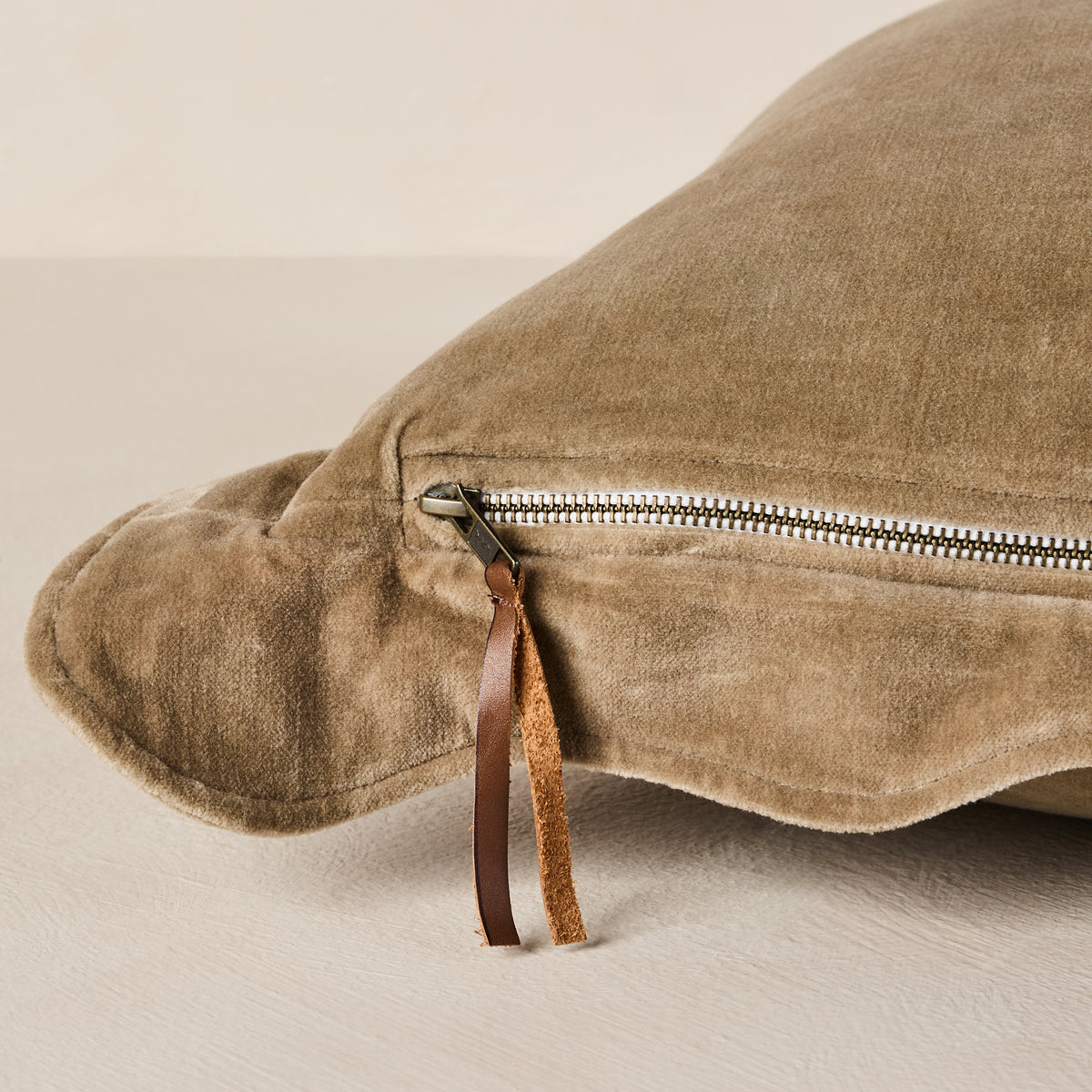 Sonoma Velvet Scalloped Throw Pillow