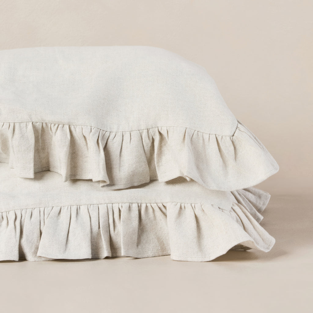 Willowmere Ruffle Linen Shams