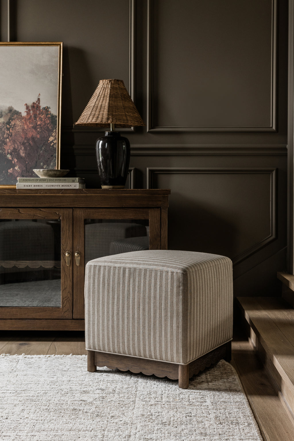 Steven Upholstered Cube Ottoman