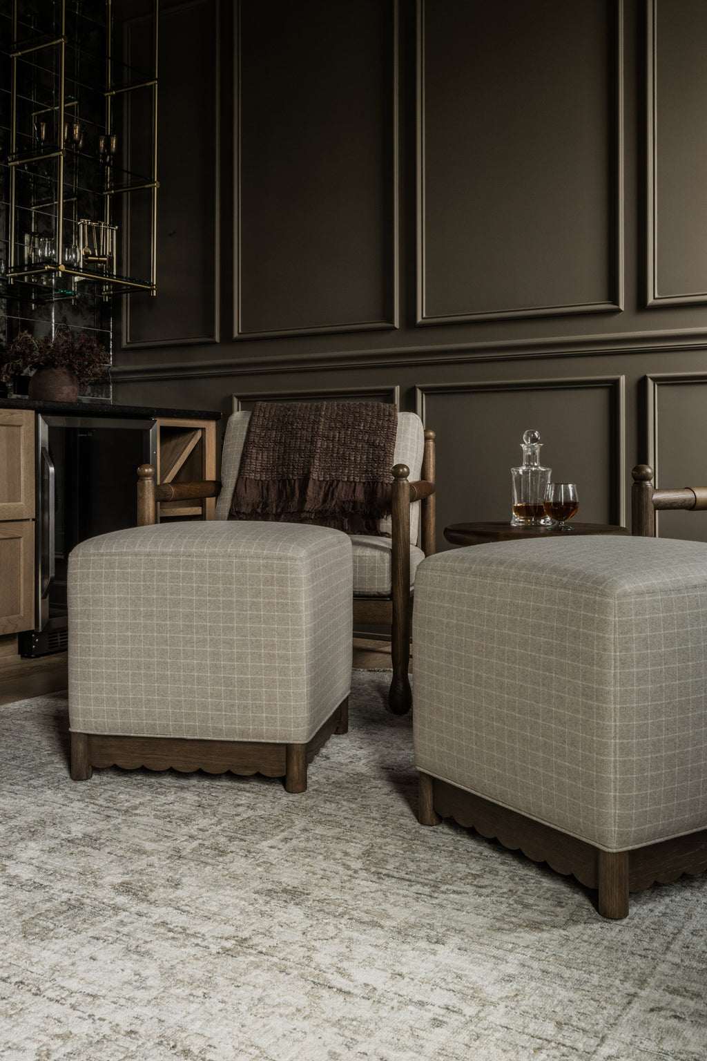 Steven Upholstered Cube Ottoman