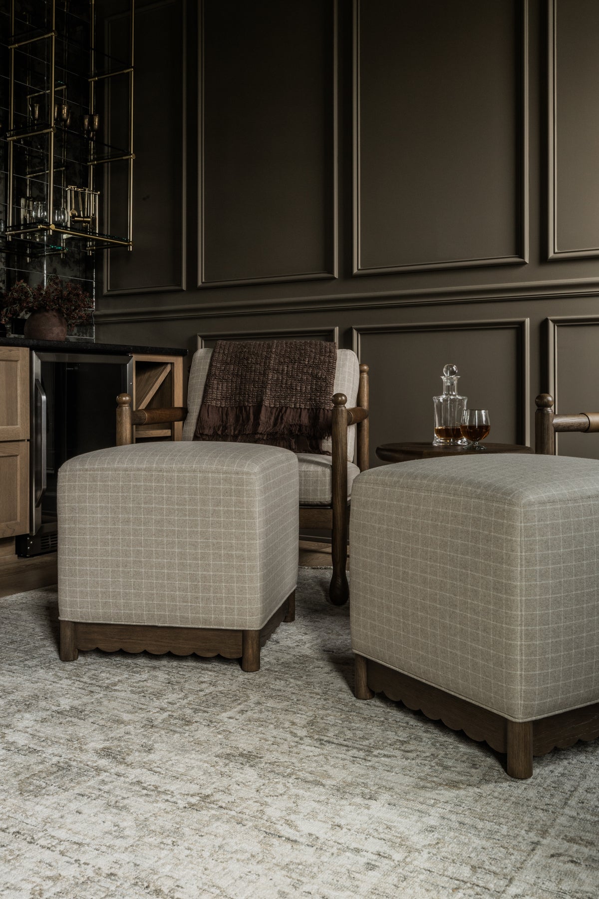 Steven Upholstered Cube Ottoman