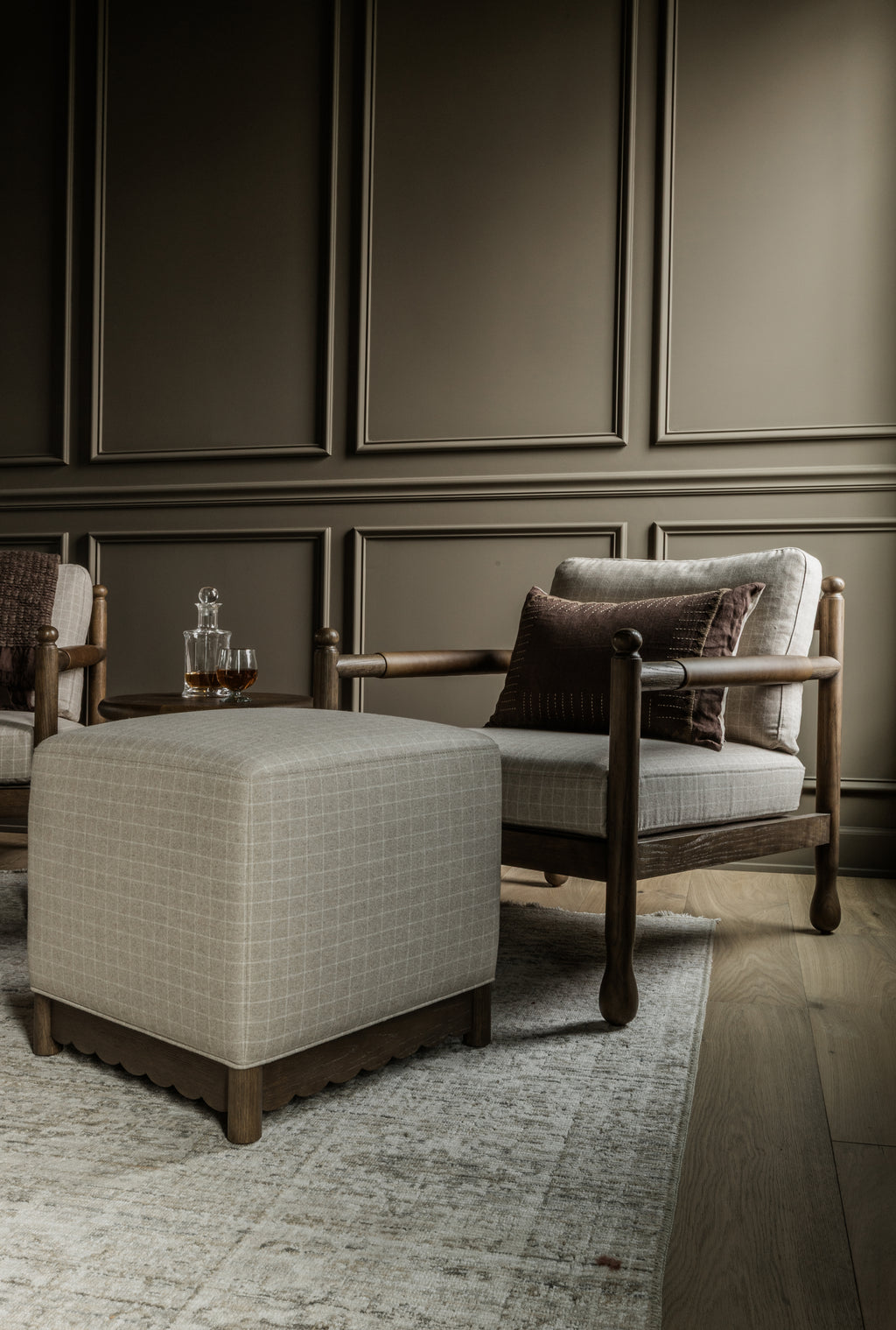 Steven Upholstered Cube Ottoman