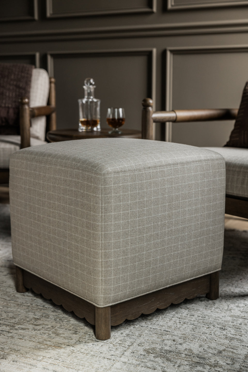 Steven Upholstered Cube Ottoman