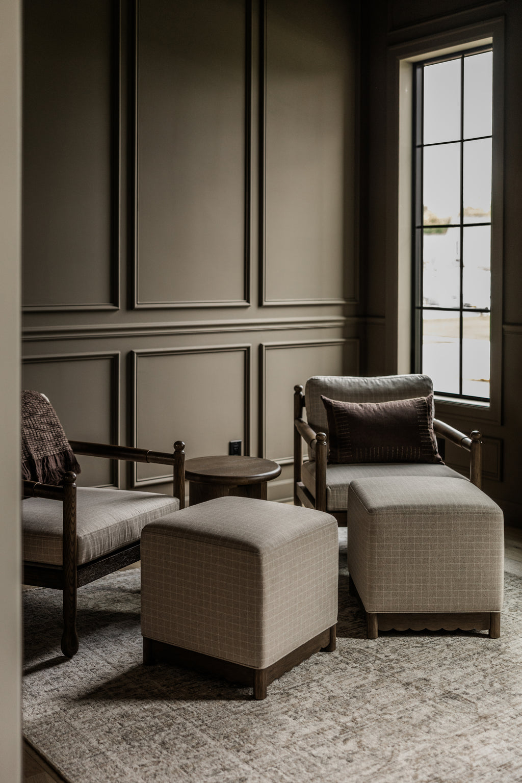 Steven Upholstered Cube Ottoman