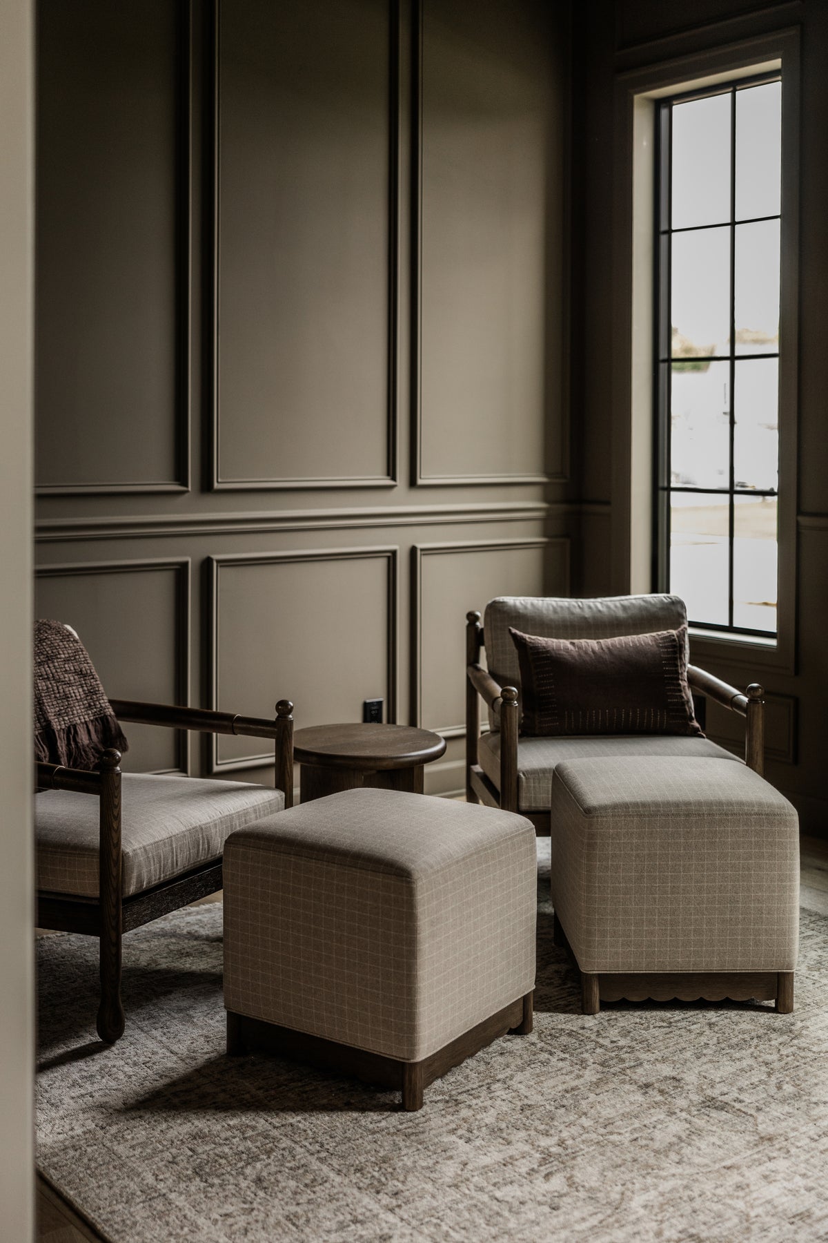 Steven Upholstered Cube Ottoman