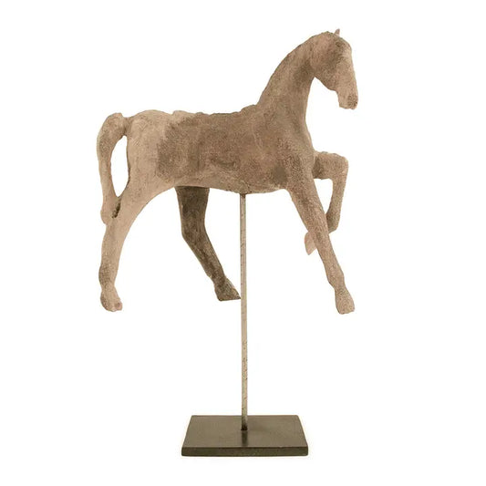 Resin Horse in Stand Figurine