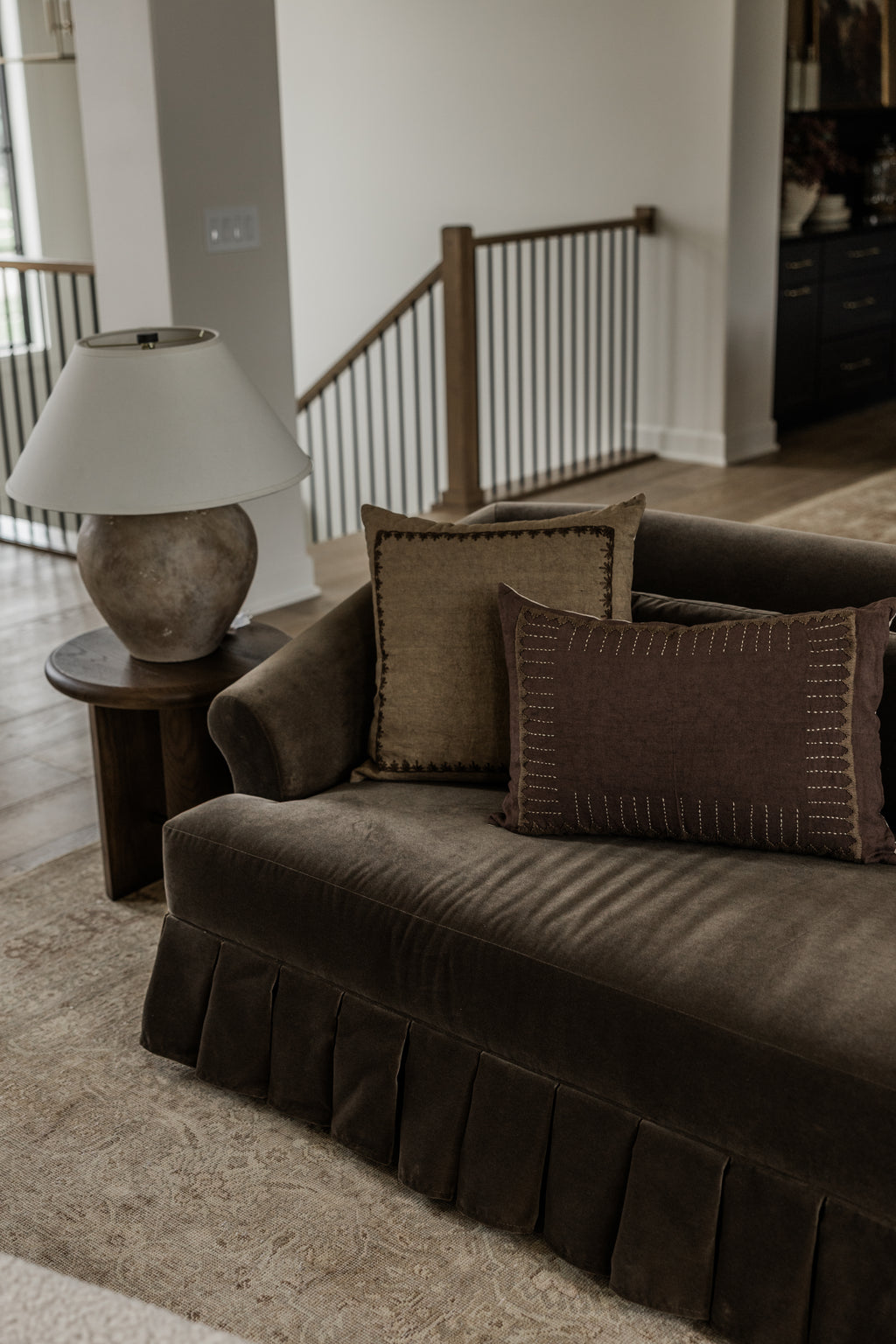 Langley Stitch Lumbar Pillow