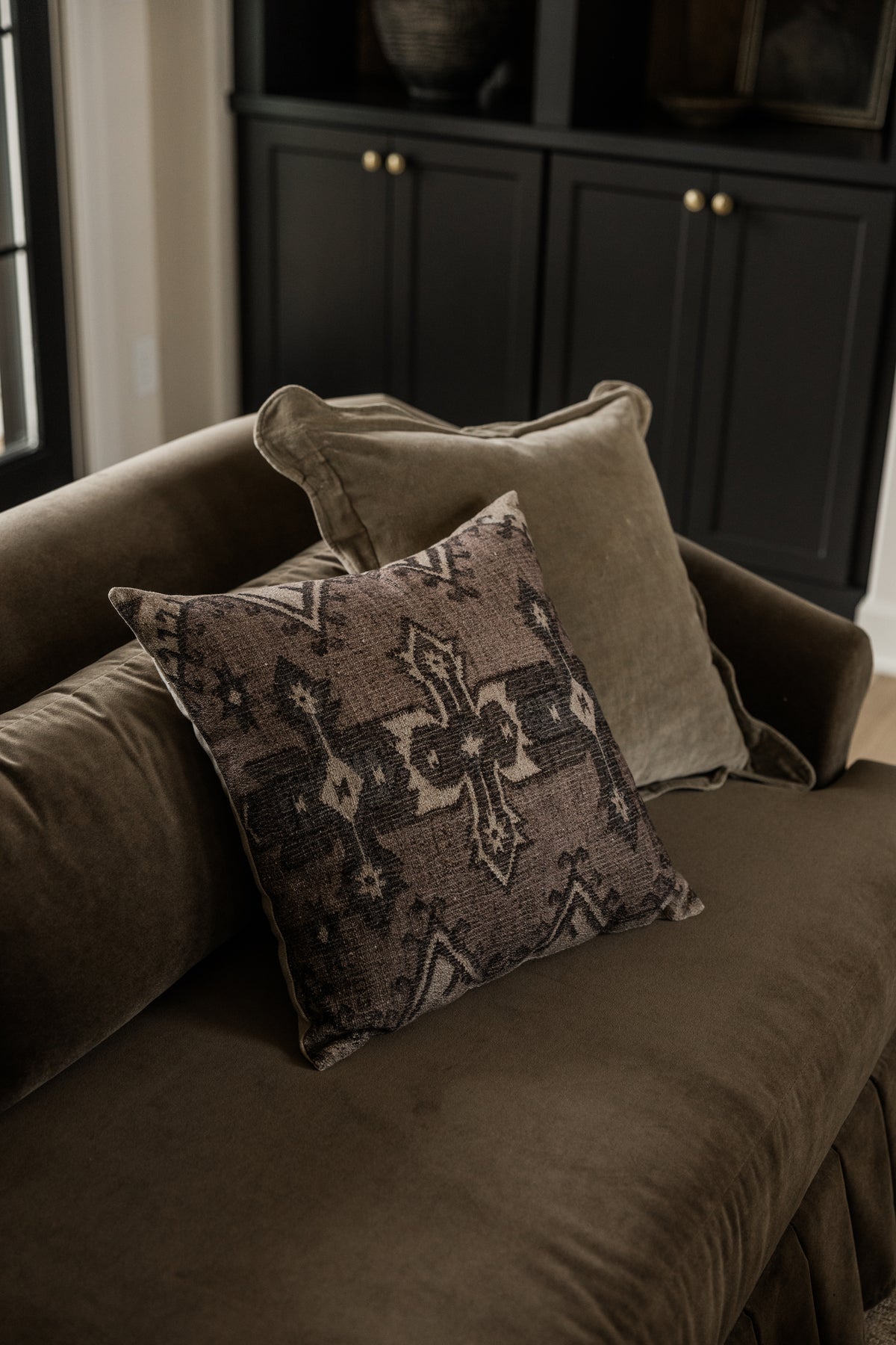Sable Printed Throw Pillow