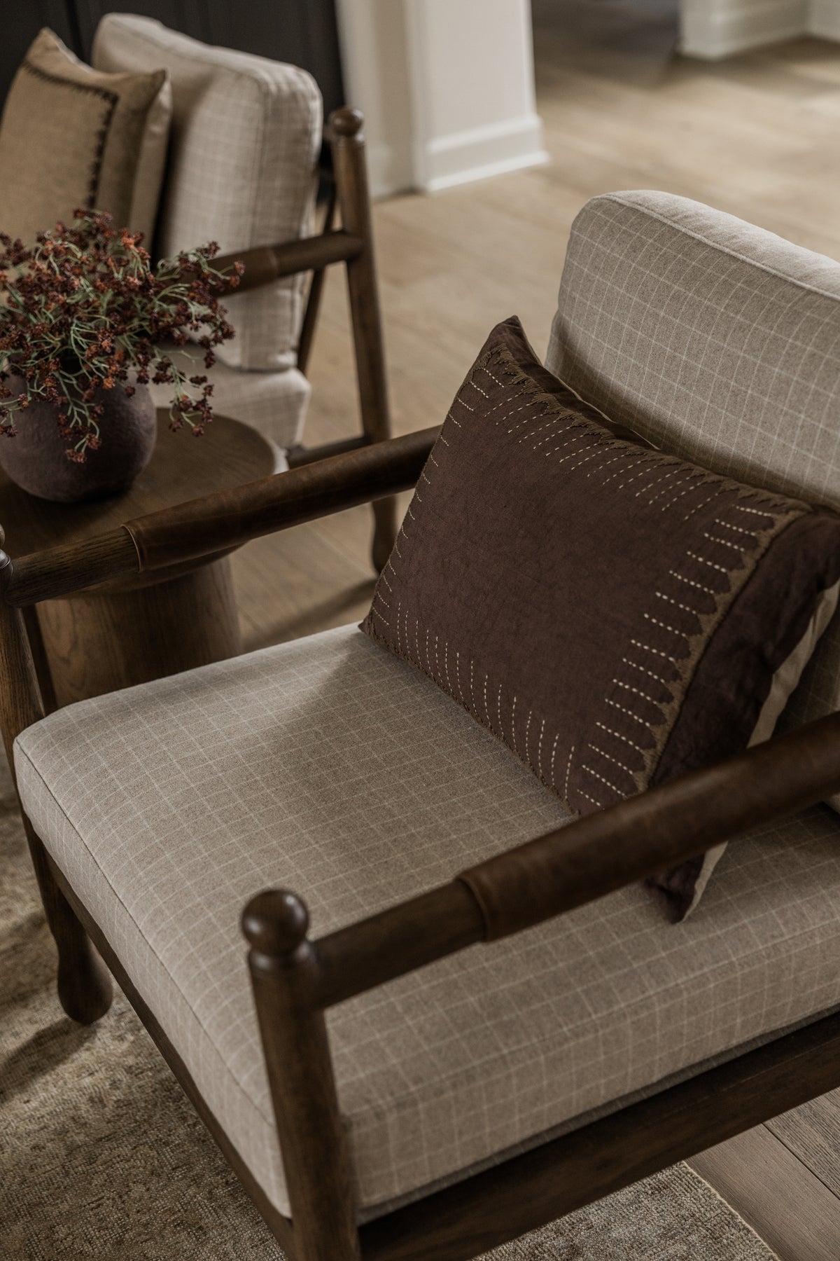 Langley Stitch Lumbar Pillow