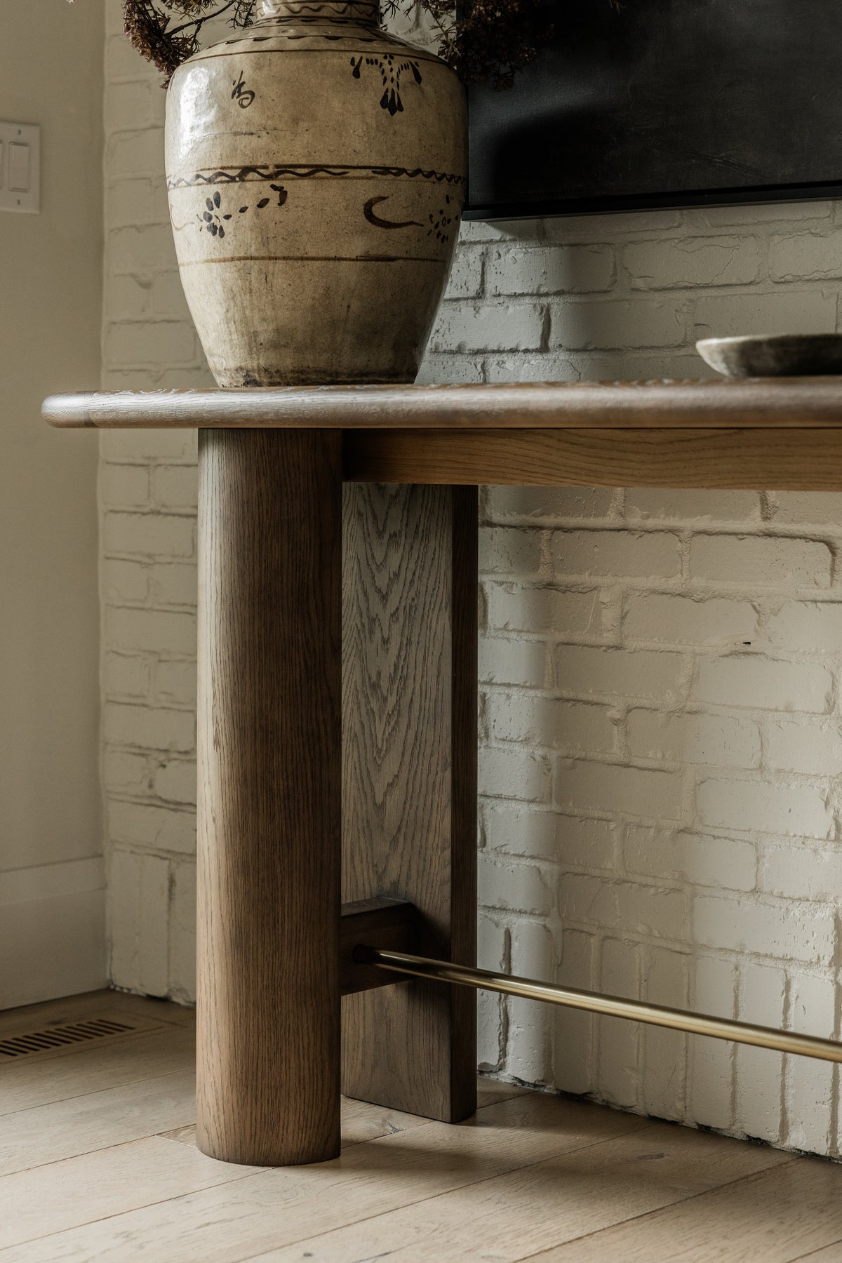Brooks Oak Console Table