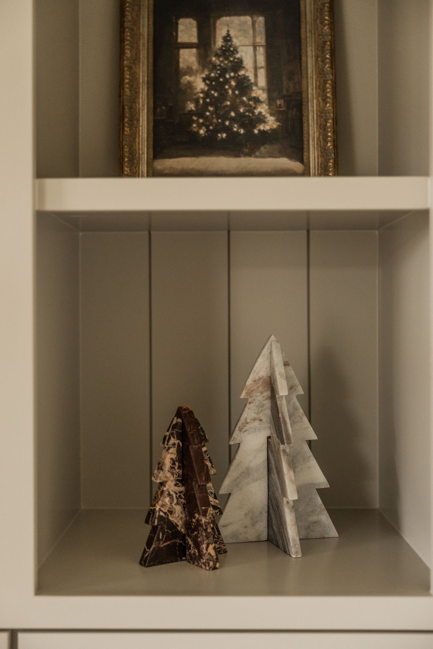 Cream Interlocking Marble Tree