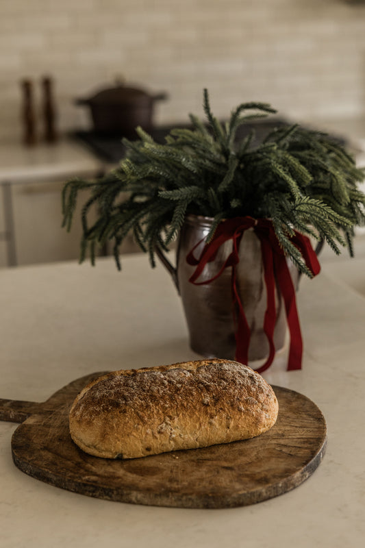 Brown 2 Handle Crock with Stems