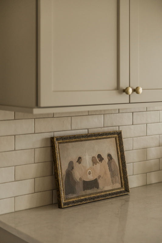 Neutral Nativity Framed Art (2 sizes) - APPROX SHIPMENT WEEK OF 12/8