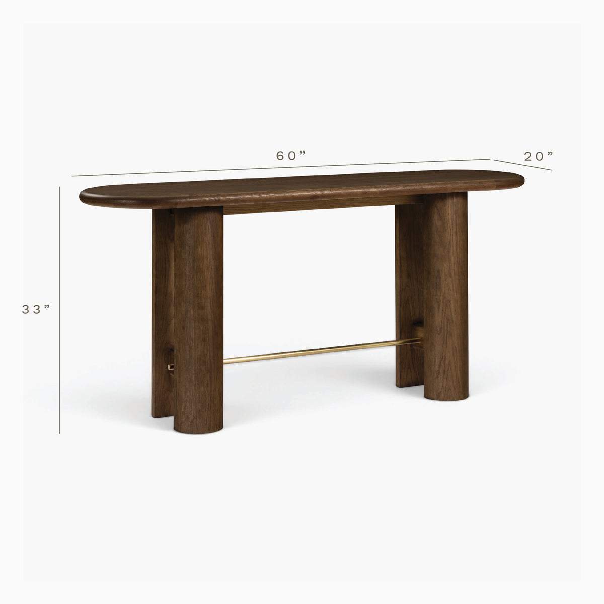 Brooks Oak Console Table