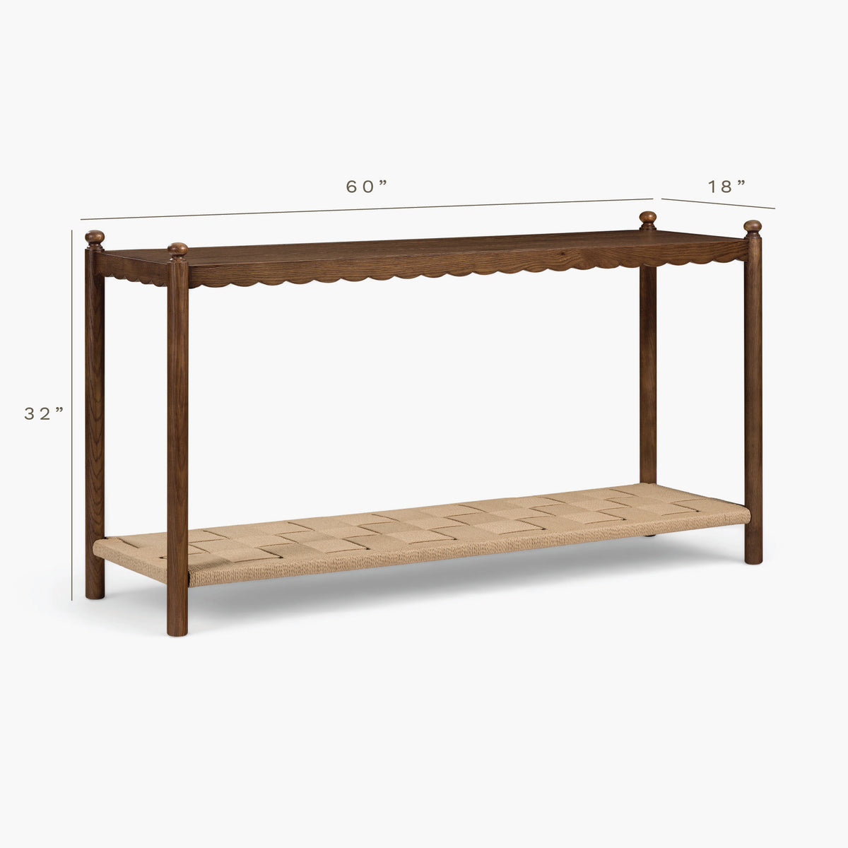 Declan Scallop Console Table