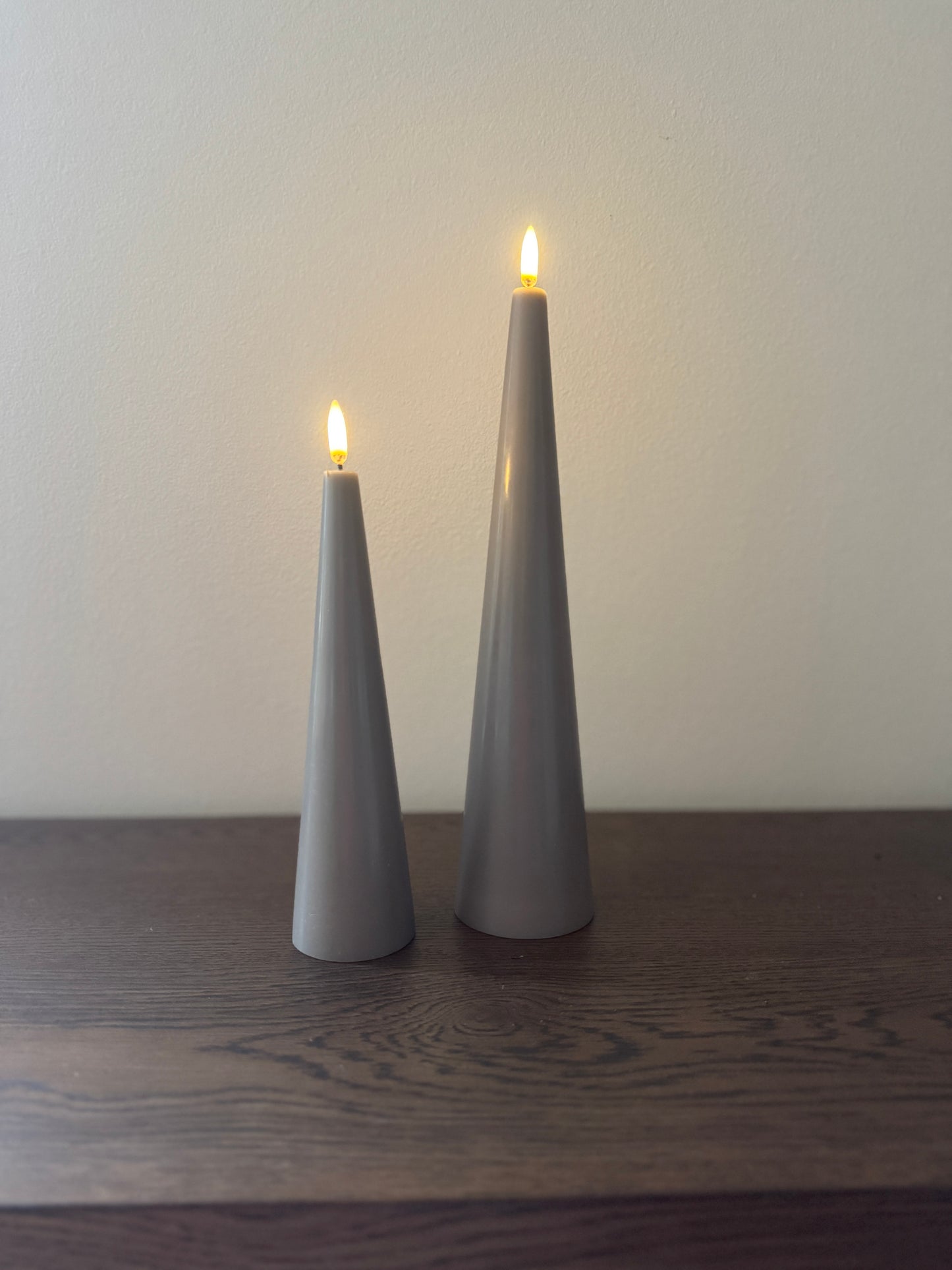 LED Cone Candle Set