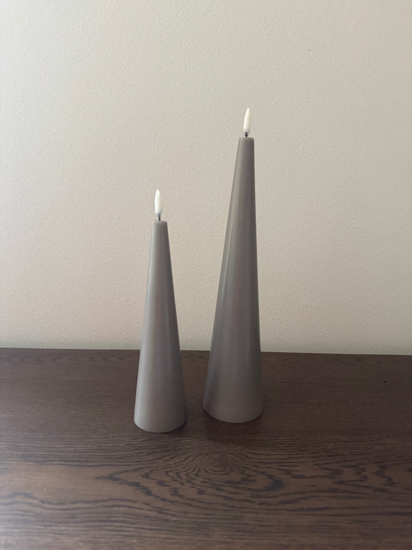 LED Cone Candle Set