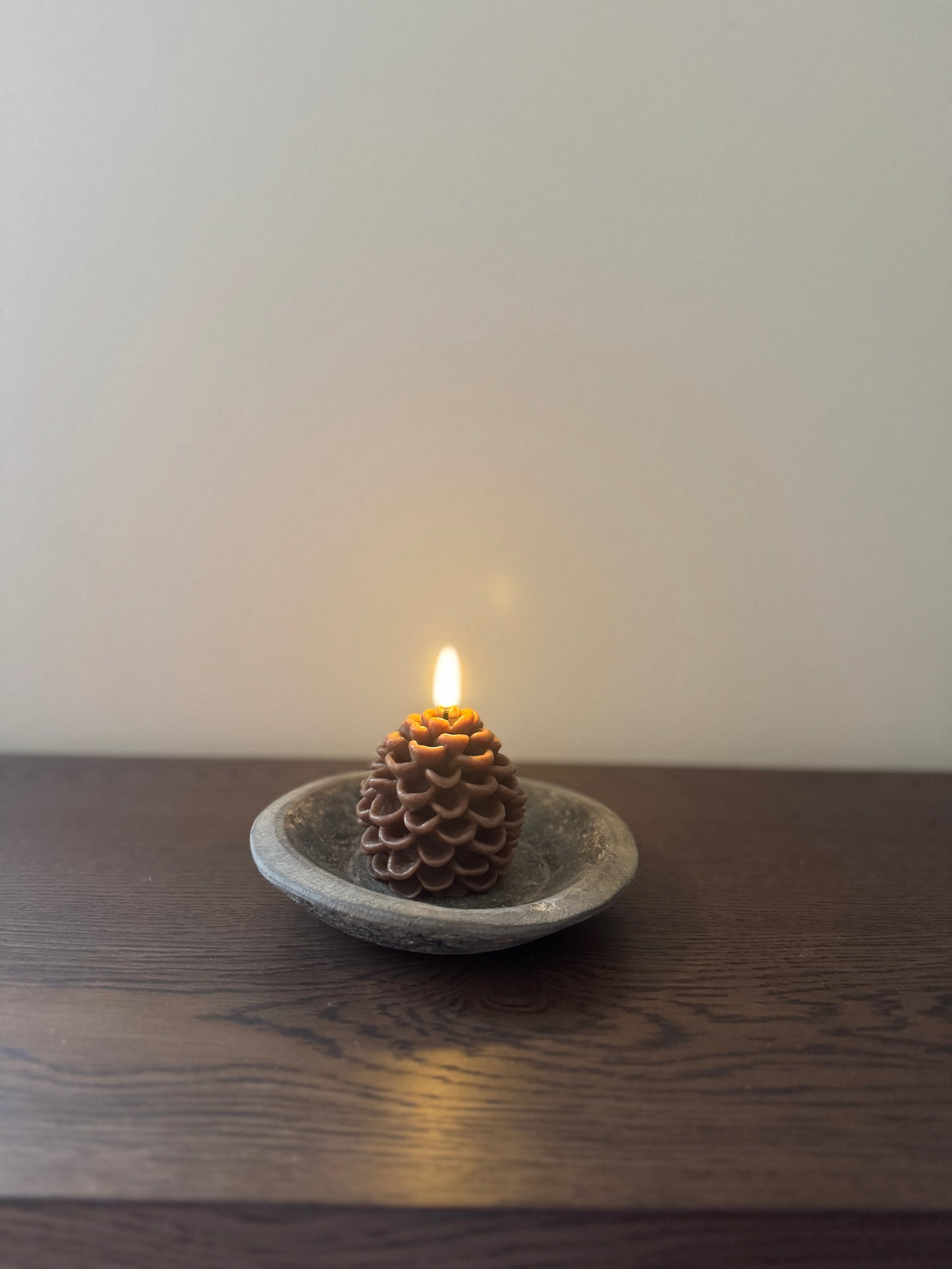 LED Pine Cone Candle