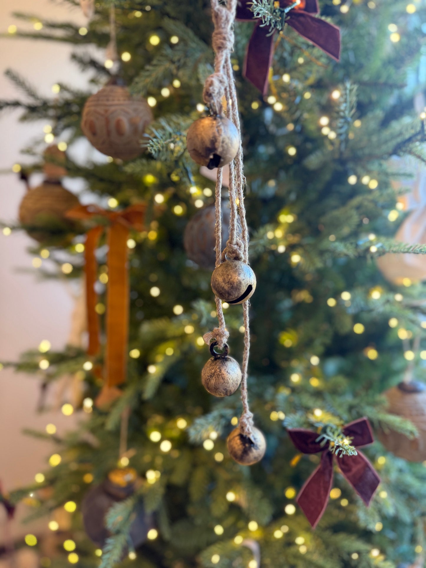 Round Hanging Brass Bells