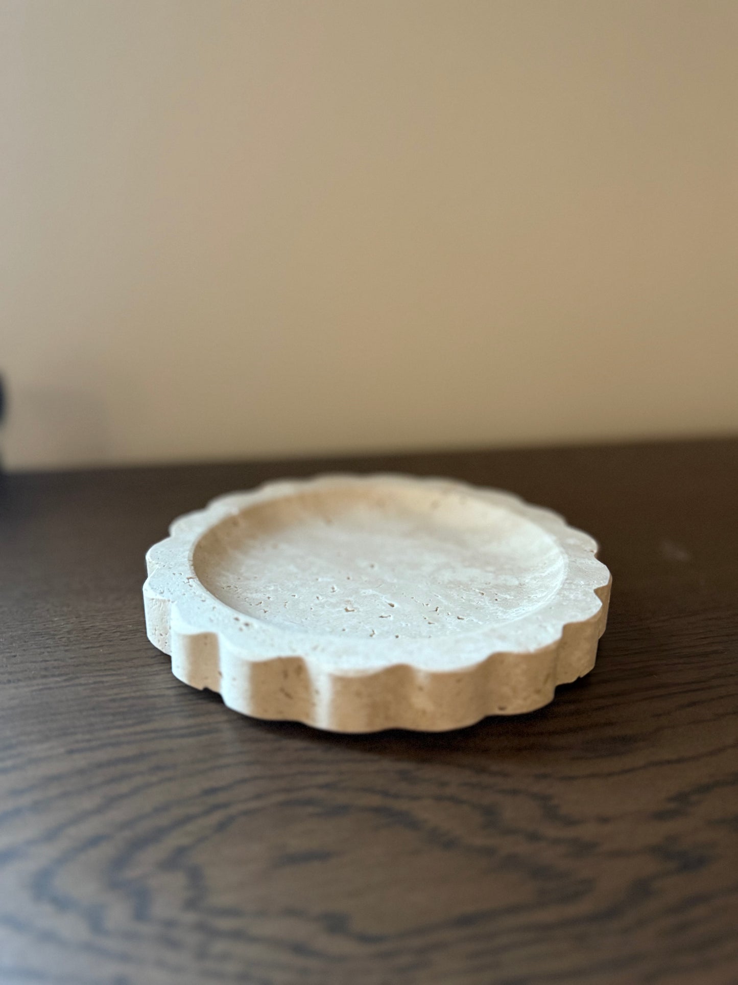 Travertine Scallop Tray