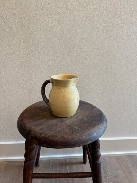 Butter Yellow Pitcher- Vintage