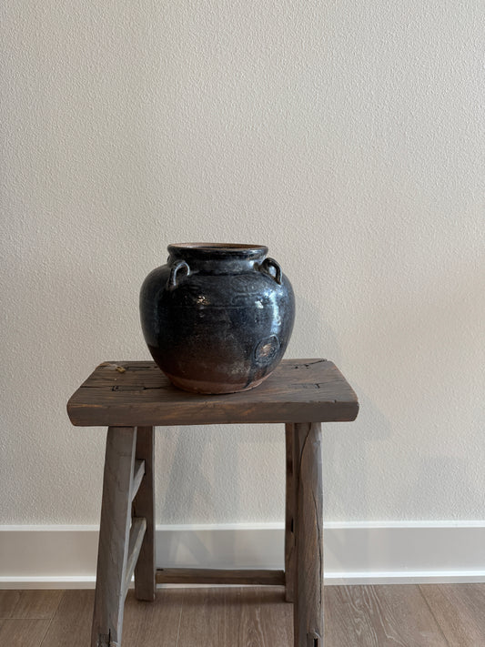 Glazed 4 Handle Pot, Small