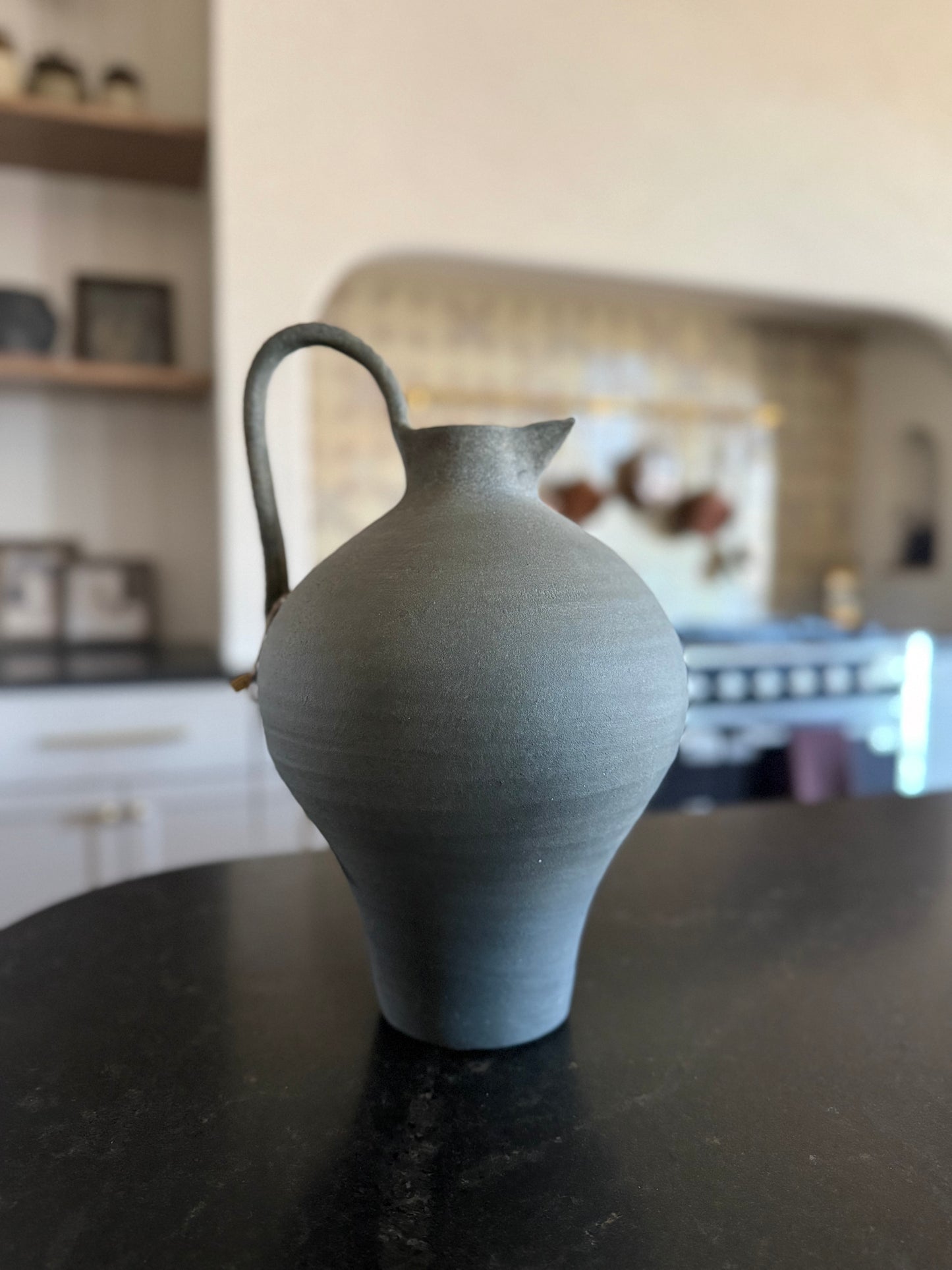 Distressed Black Jug (2 sizes)