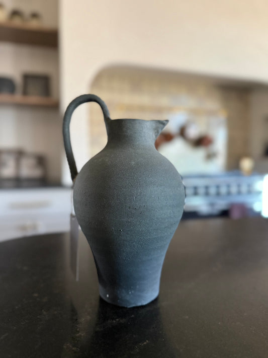Distressed Black Jug (2 sizes)