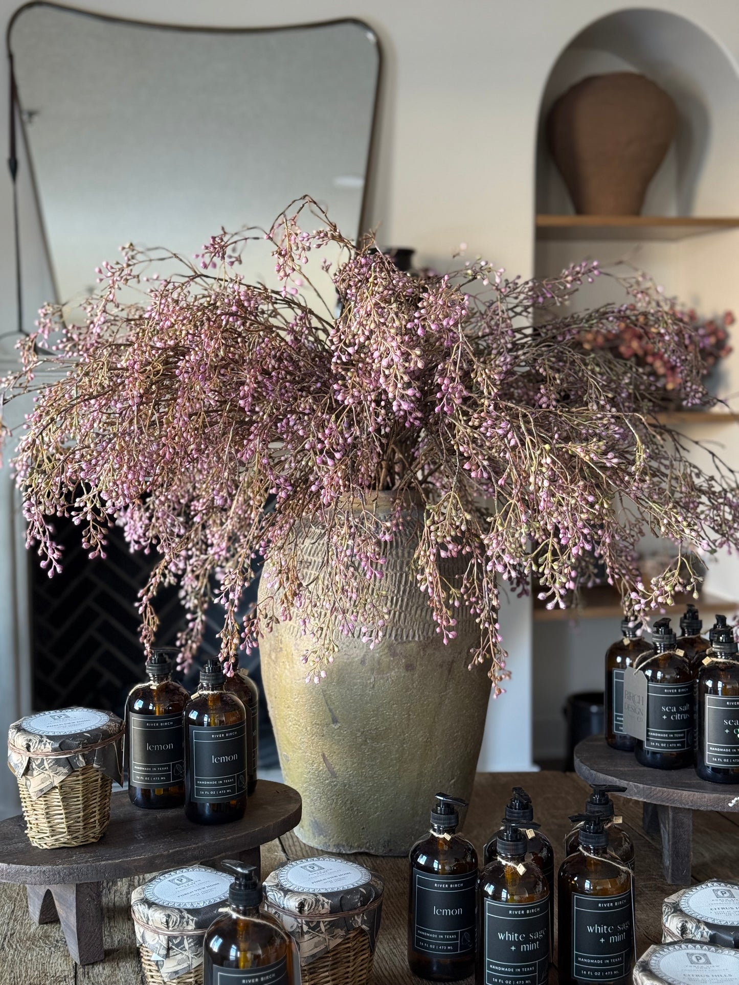 Artificial Berry Branch, Lilac Stem