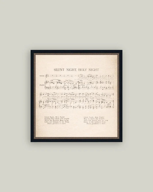Silent Night Sheet Music 16x16 -  APPROX SHIPMENT WEEK OF 12/8