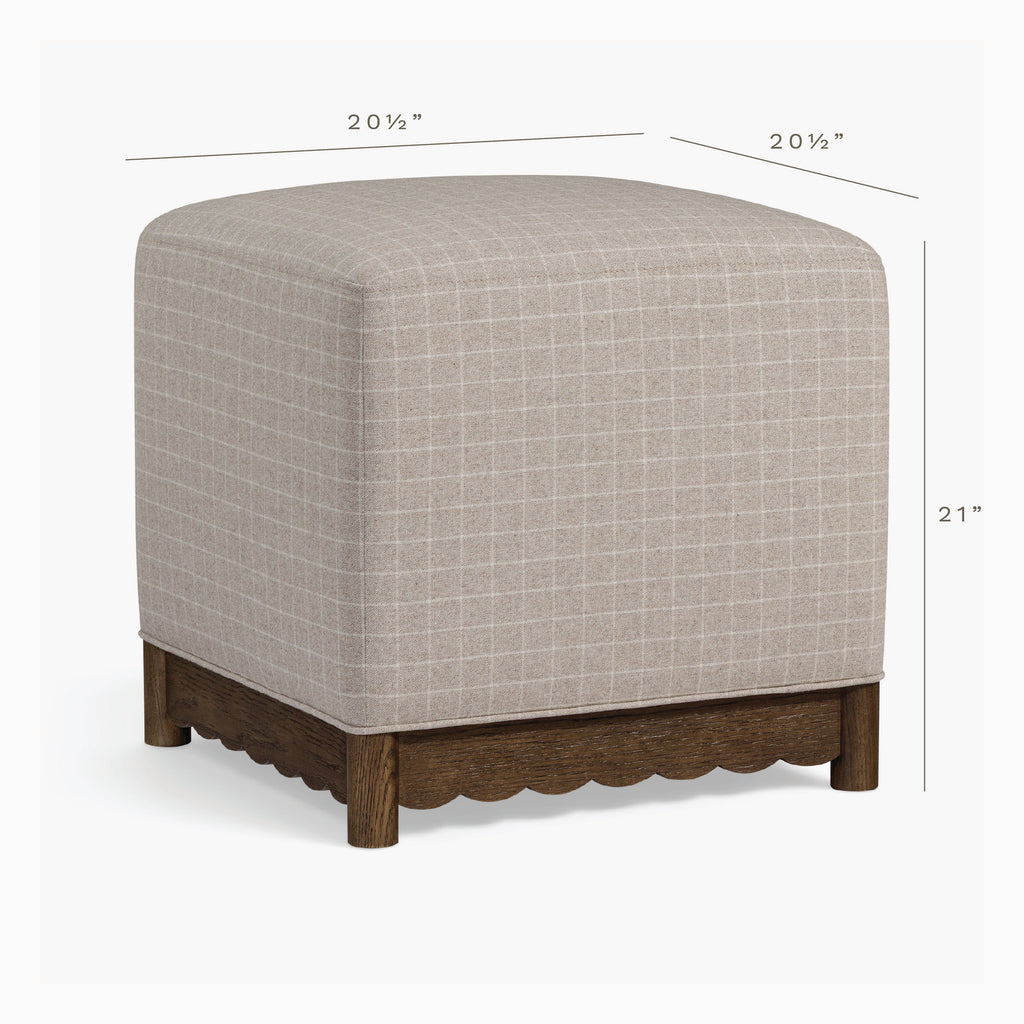 Steven Upholstered Cube Ottoman