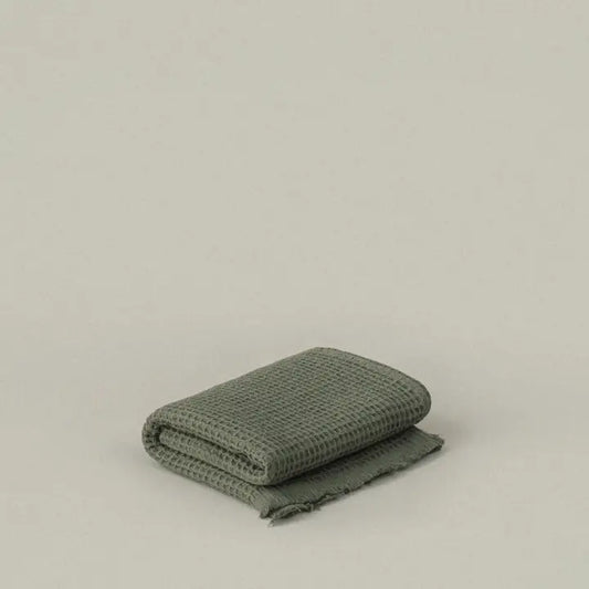Olive Green Waffle Towel